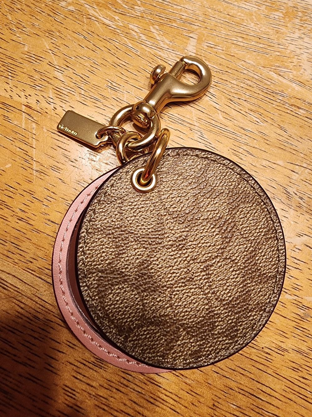 Coach Mirror Bag Charm in Signature Canvas  the brand's iconic coated canvas